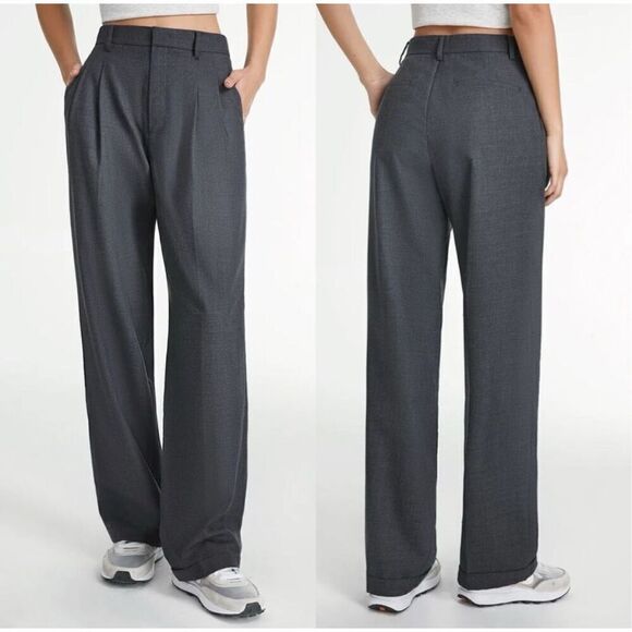 Commense Pants - NWT Commense Gray Women's Wide-Leg Pants